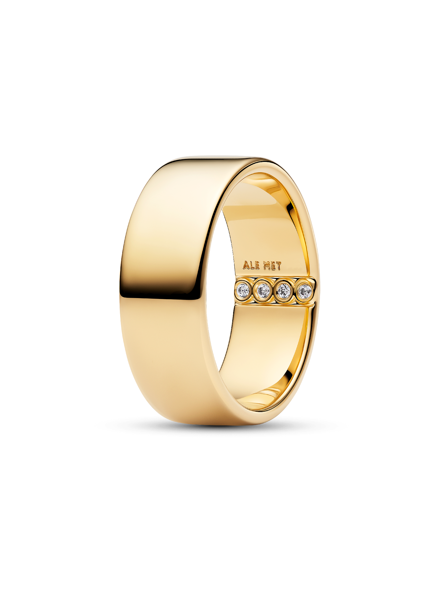 Anneau Large Gravable Doré