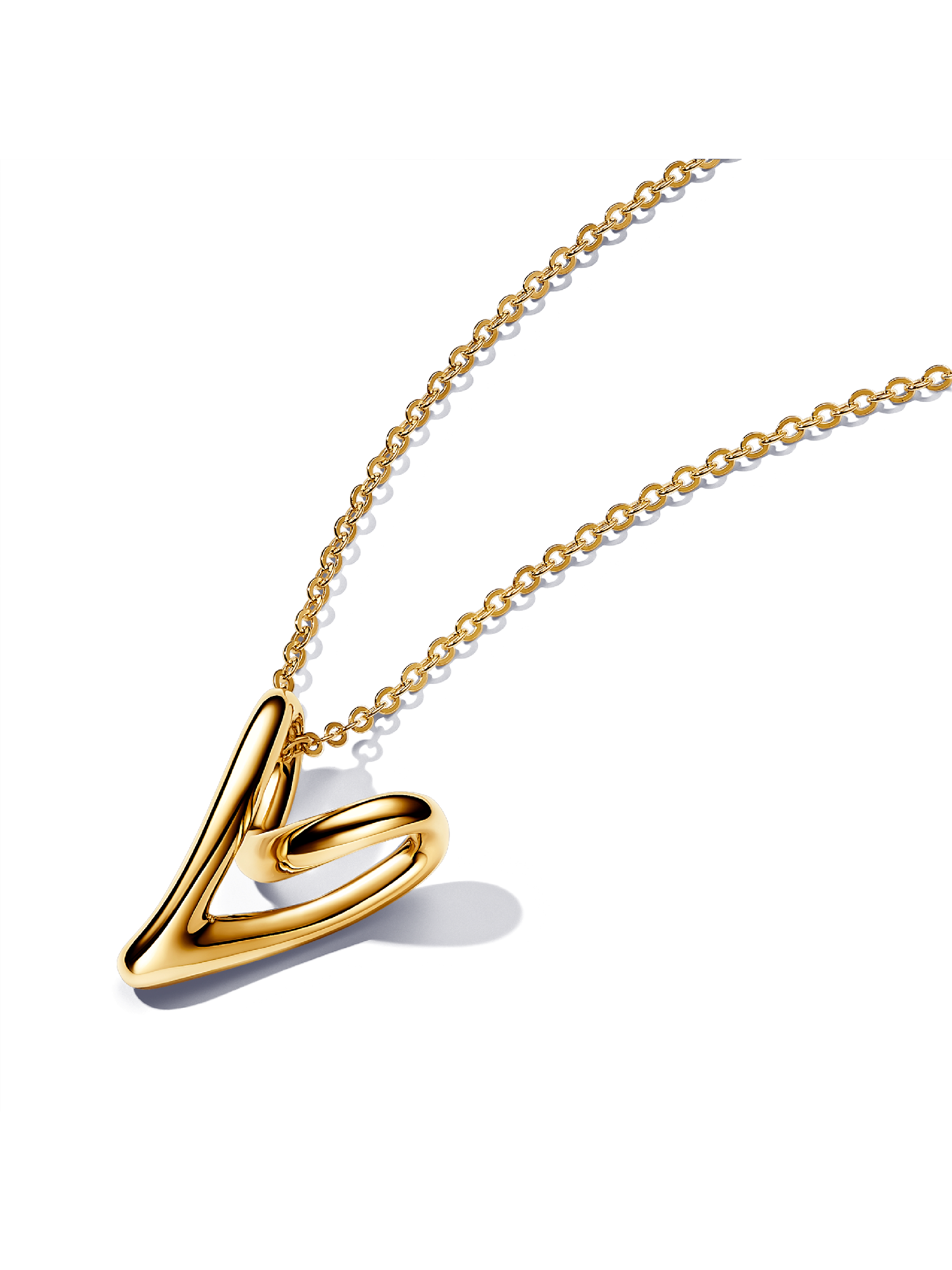 Collier à Pendentif Cœur de Forme Organique