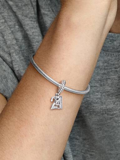Charm Pendant 21ème Anniversaire