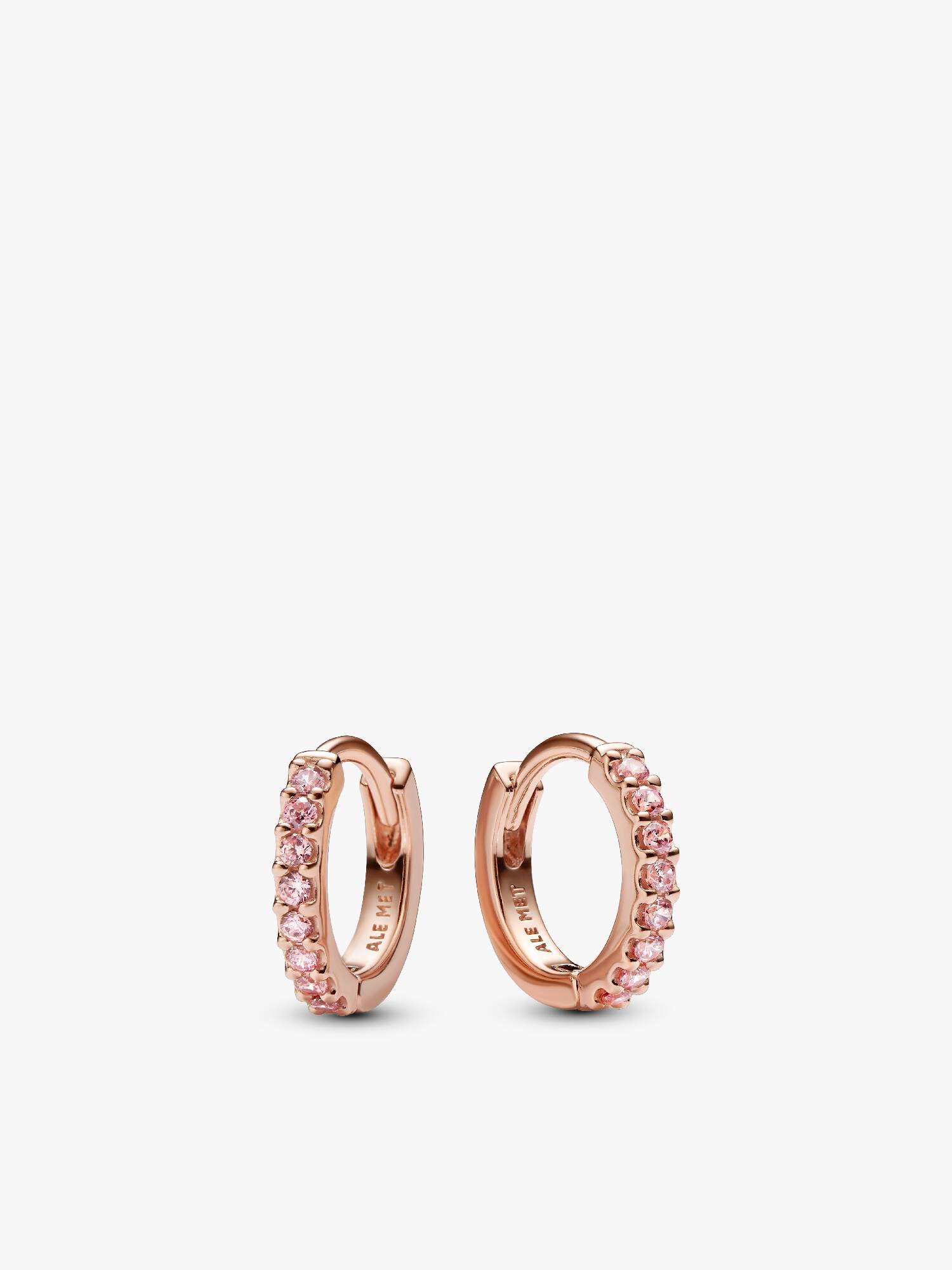 Créoles Huggie Roses Scintillantes