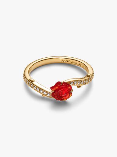 Bague Disney La Belle et La Bête Rose Enchantée
