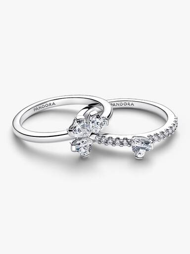 Bague Séparable Trèfle à Quatre Feuilles Scintillantes