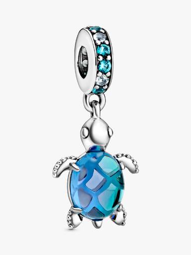 Charm Pendant Tortue de Mer en Verre de Murano