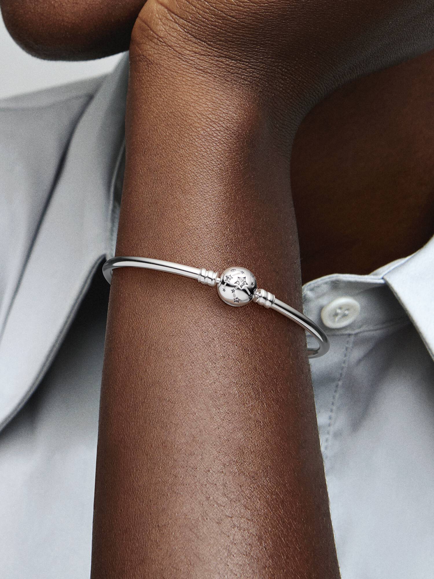 Bracelet Jonc Étoiles & Galaxie Pandora Moments