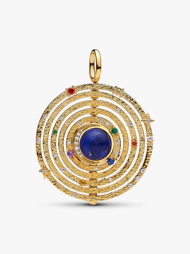 Charm Pendant Sphère Armillaire Rotative XL Doré