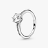 Bague Solitaire Couronne Scintillante Incolore Bague Solitaire Couronne Scintillante Incolore