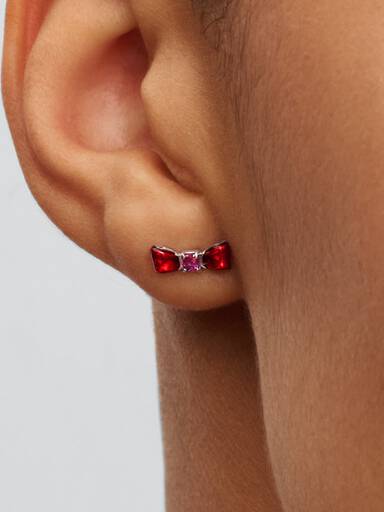 Clous d’Oreilles Disney Blanche-Neige Nœud Blanc