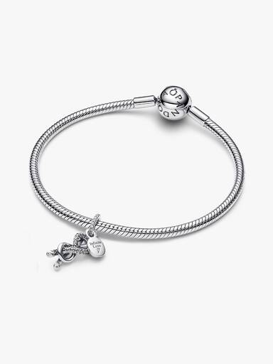 Charm Pendant Nœud de l'Infini Pavé