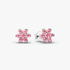 Clous d'Oreilles Fleur Rose Scintillante Clous d'Oreilles Fleur Rose Scintillante