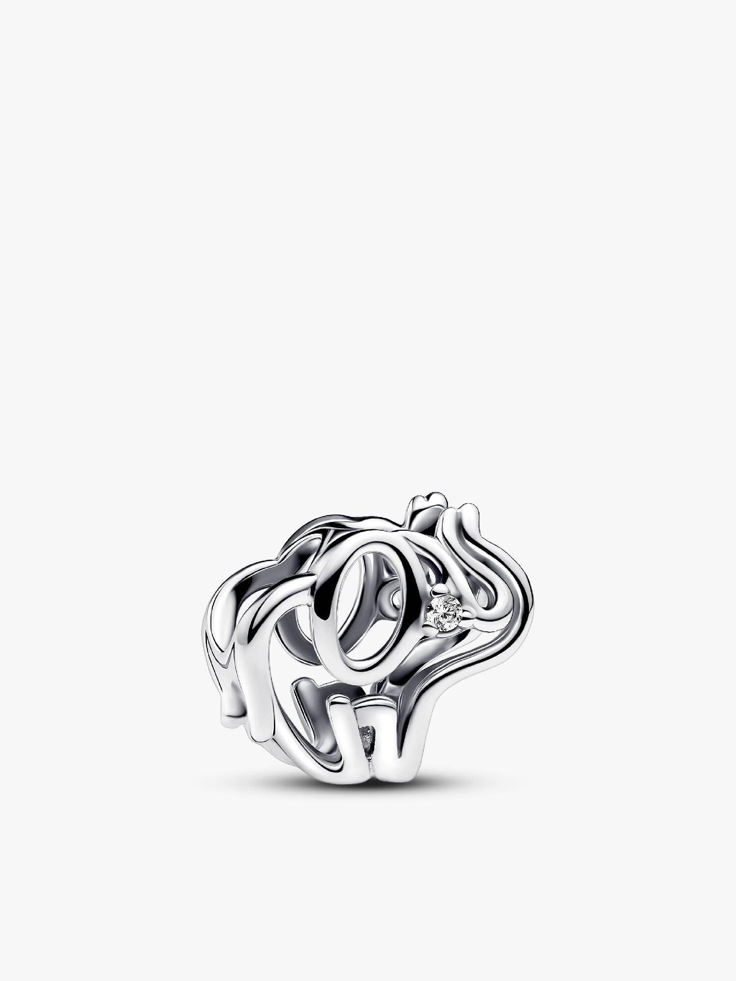 Charm Éléphant Ajouré