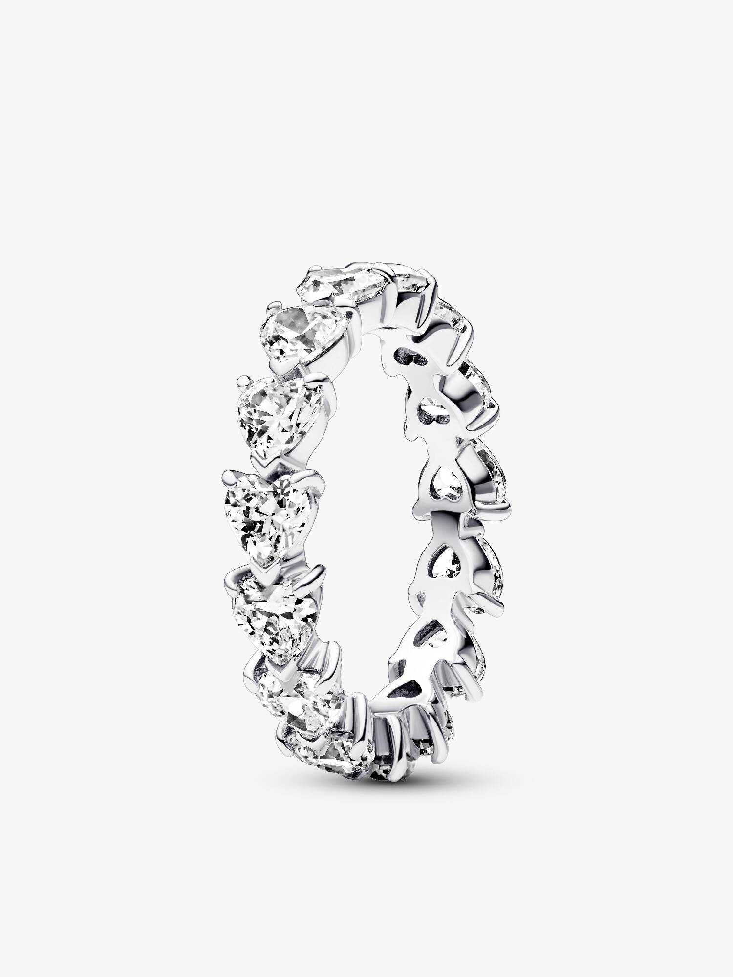 Bague Couronne de Cœurs Incolores