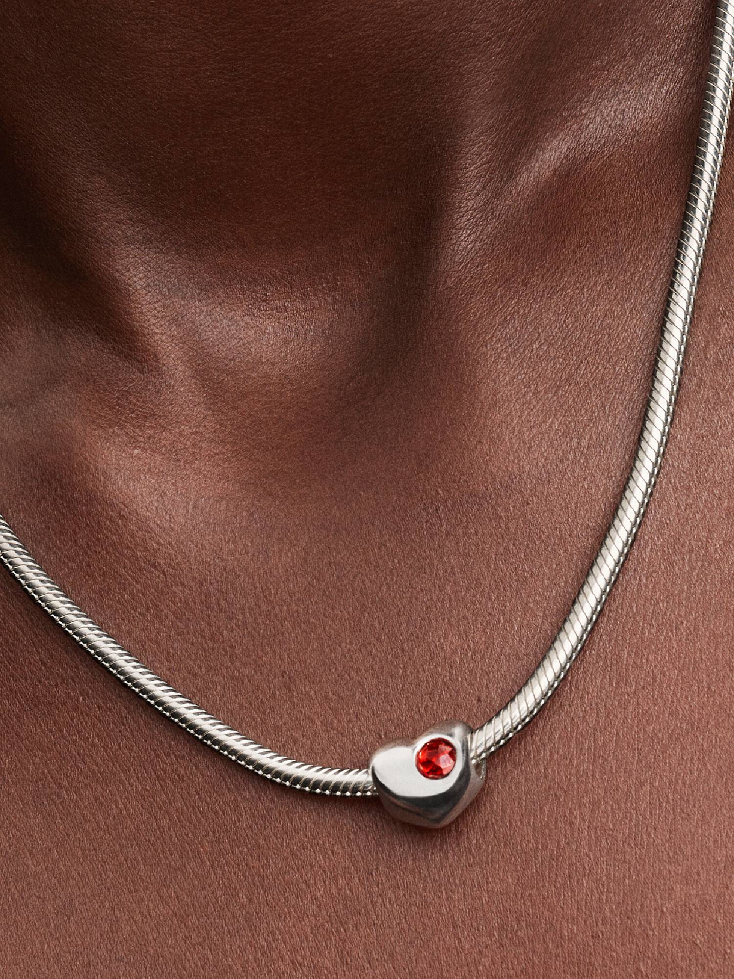 Charm Cœur Pierre Rouge Gravable