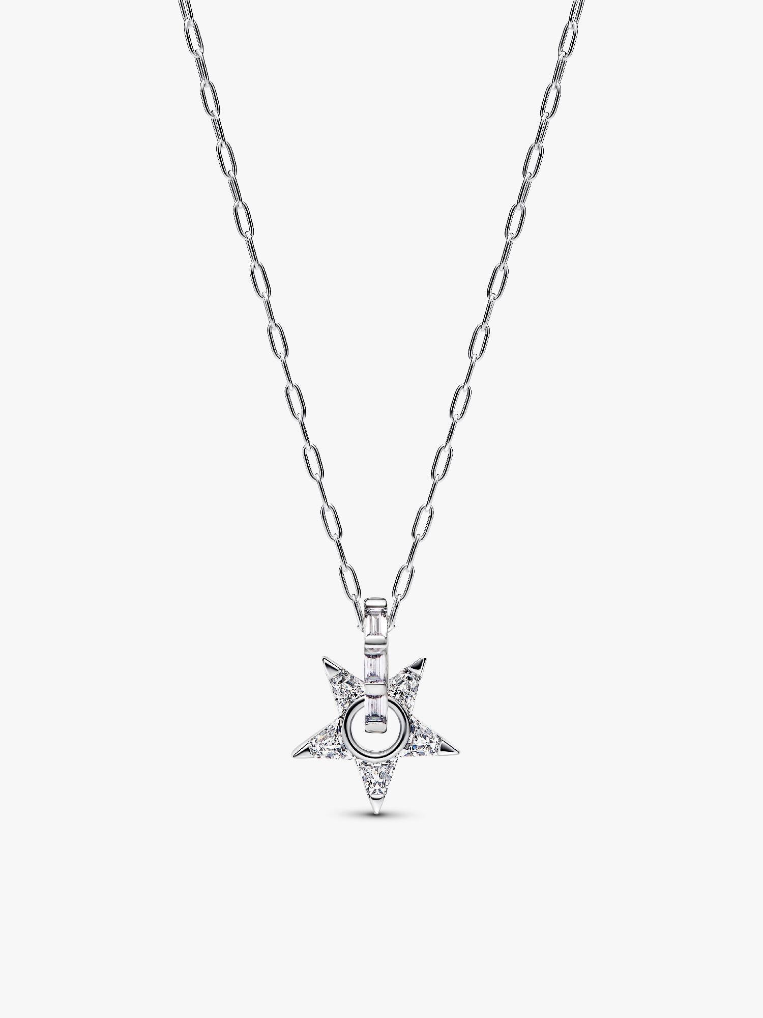 Collier avec Pendentif Étoile Scintillante Ajourée