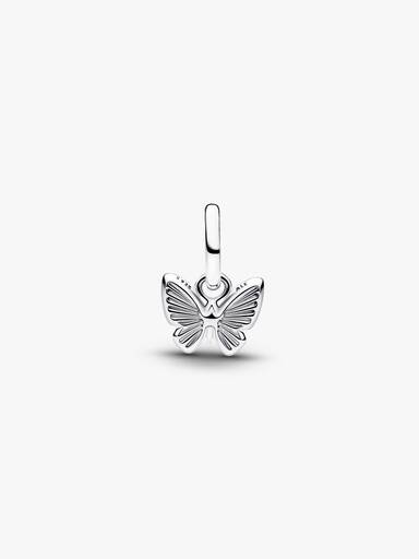 Mini Charm Pendant Papillon Rose