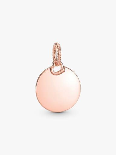 Pendentif Plaque Ronde Gravable