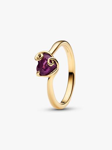 Bague Disney L’Étrange Noël de Monsieur Jack Cœur de Sally Violet Dorée