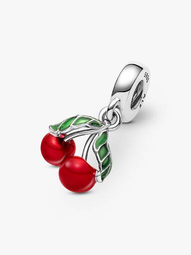 Charm Pendant Fruit Cerise Asymétrique