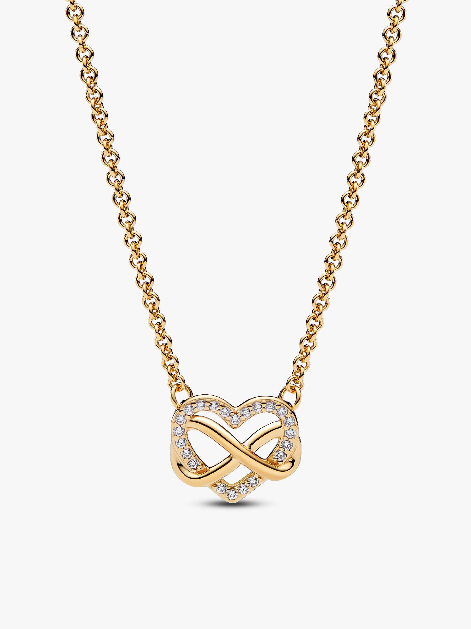 Collier Cœur Infini Scintillant