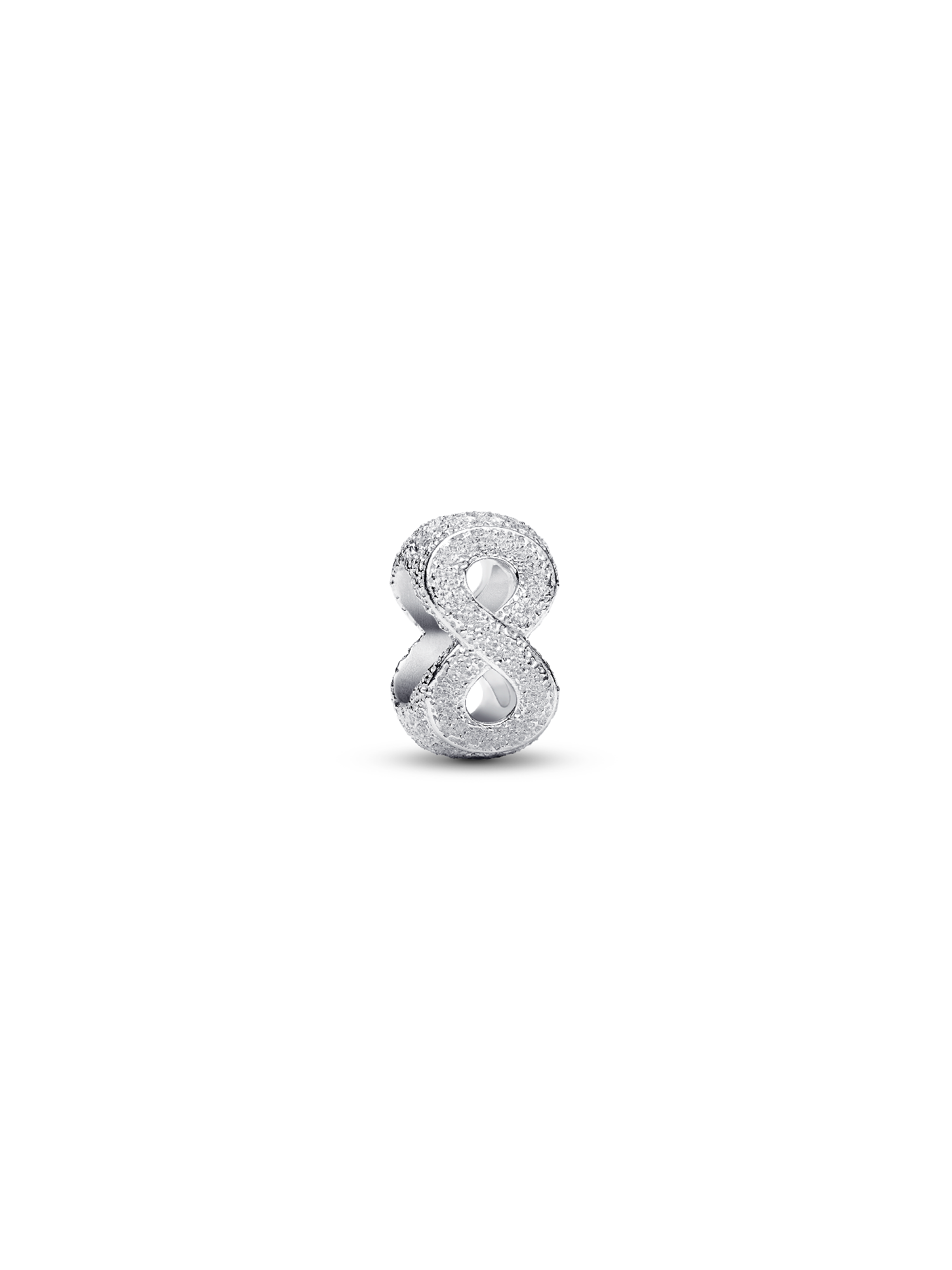 Mini Charm Symbole de l’Infini Texturé