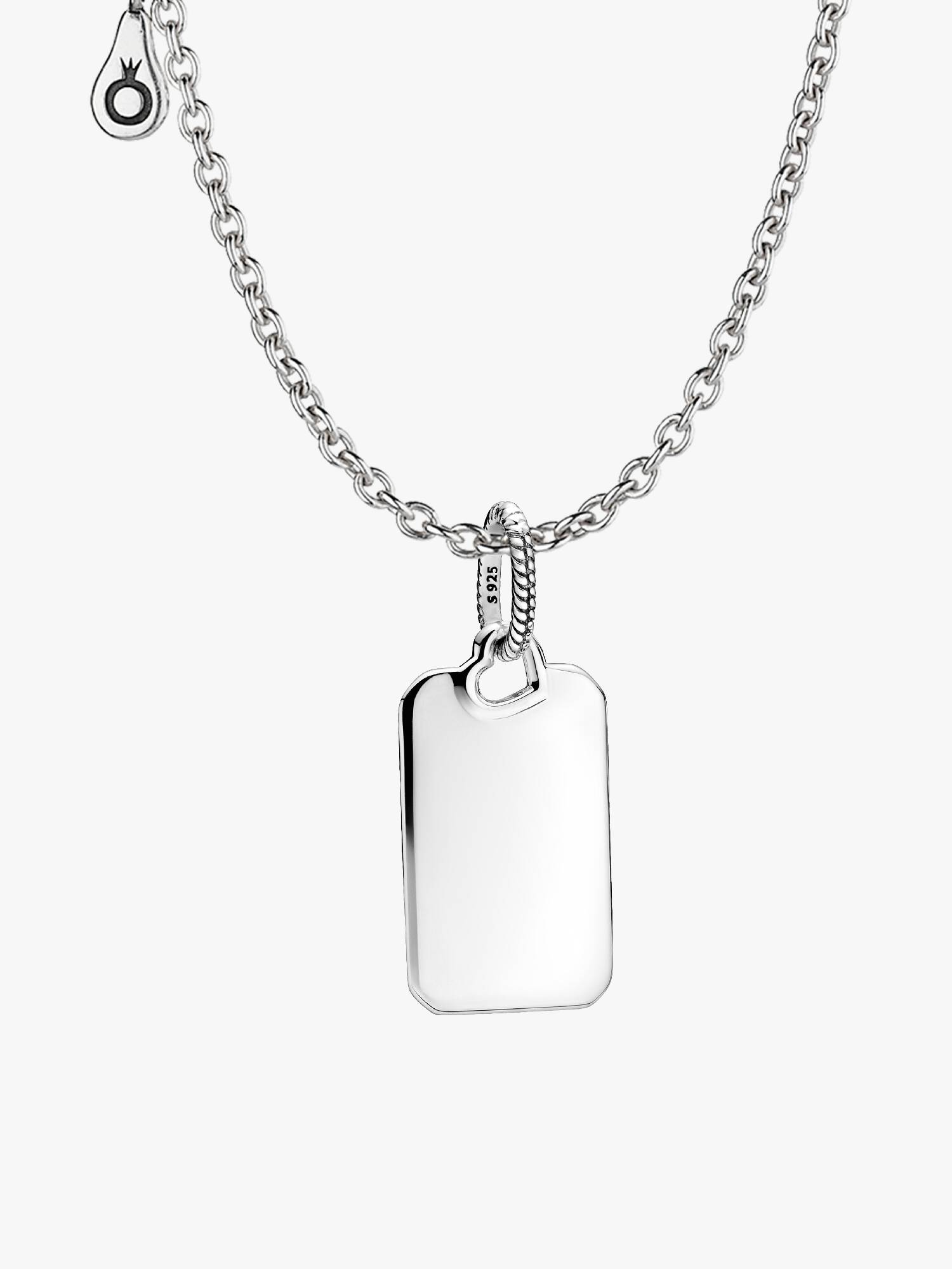 Collier Composé Pendentif Rectangle Gravable