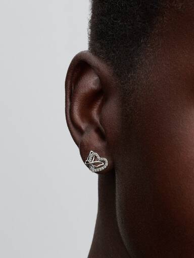 Clous d’Oreilles Cœur et Papillon Entrelacés