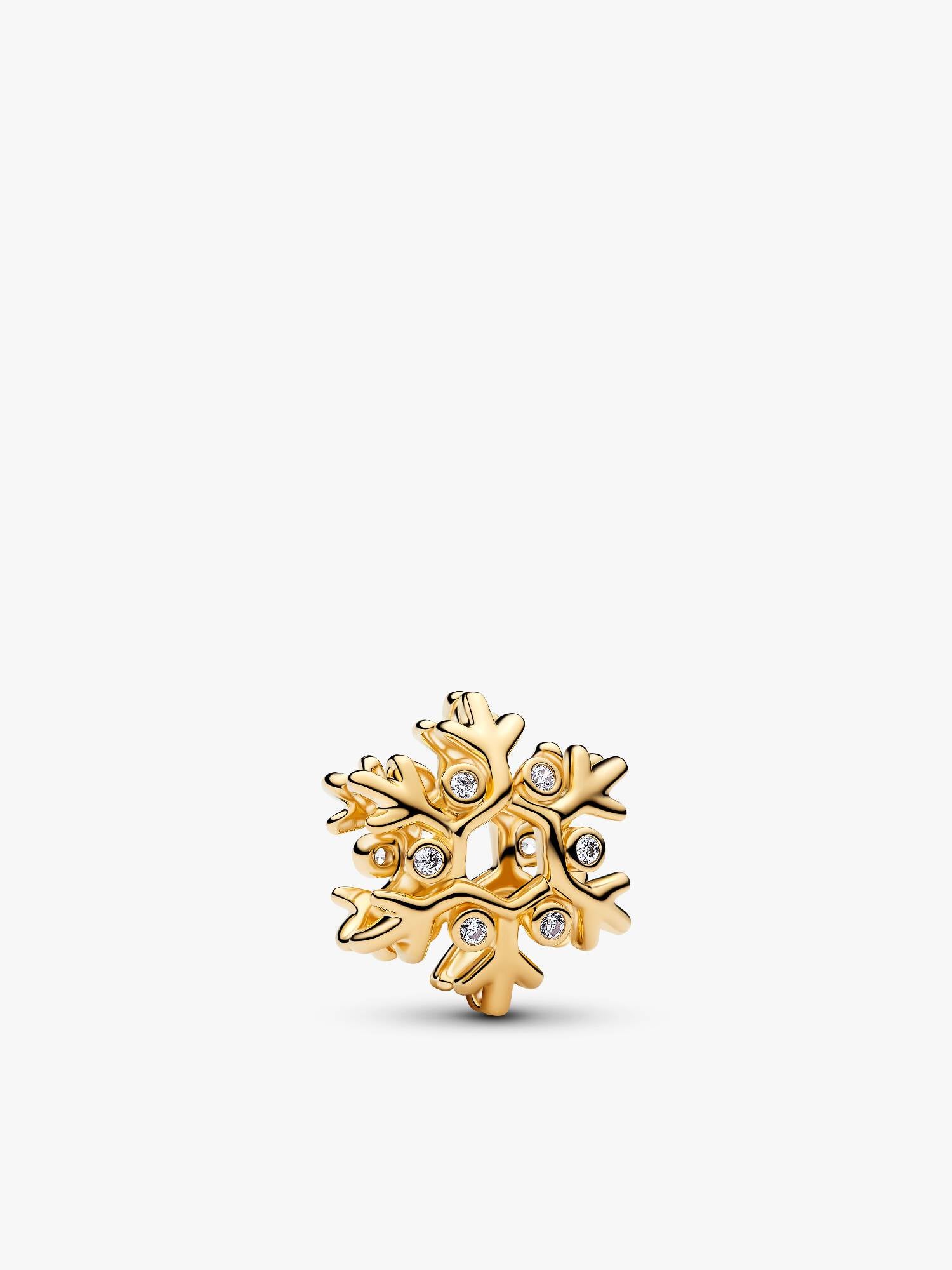 Charm Flocon de Neige Doré