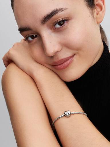 Bracelet Cœur & Maille Serpent Moments