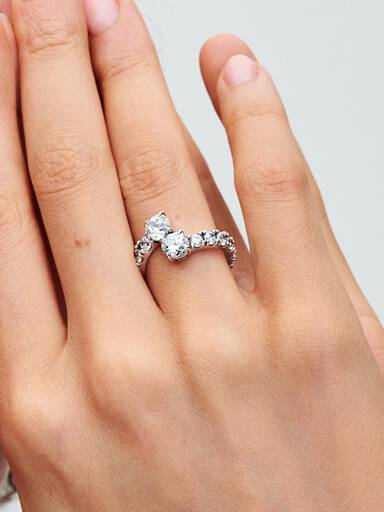Bague Superposée Scintillante