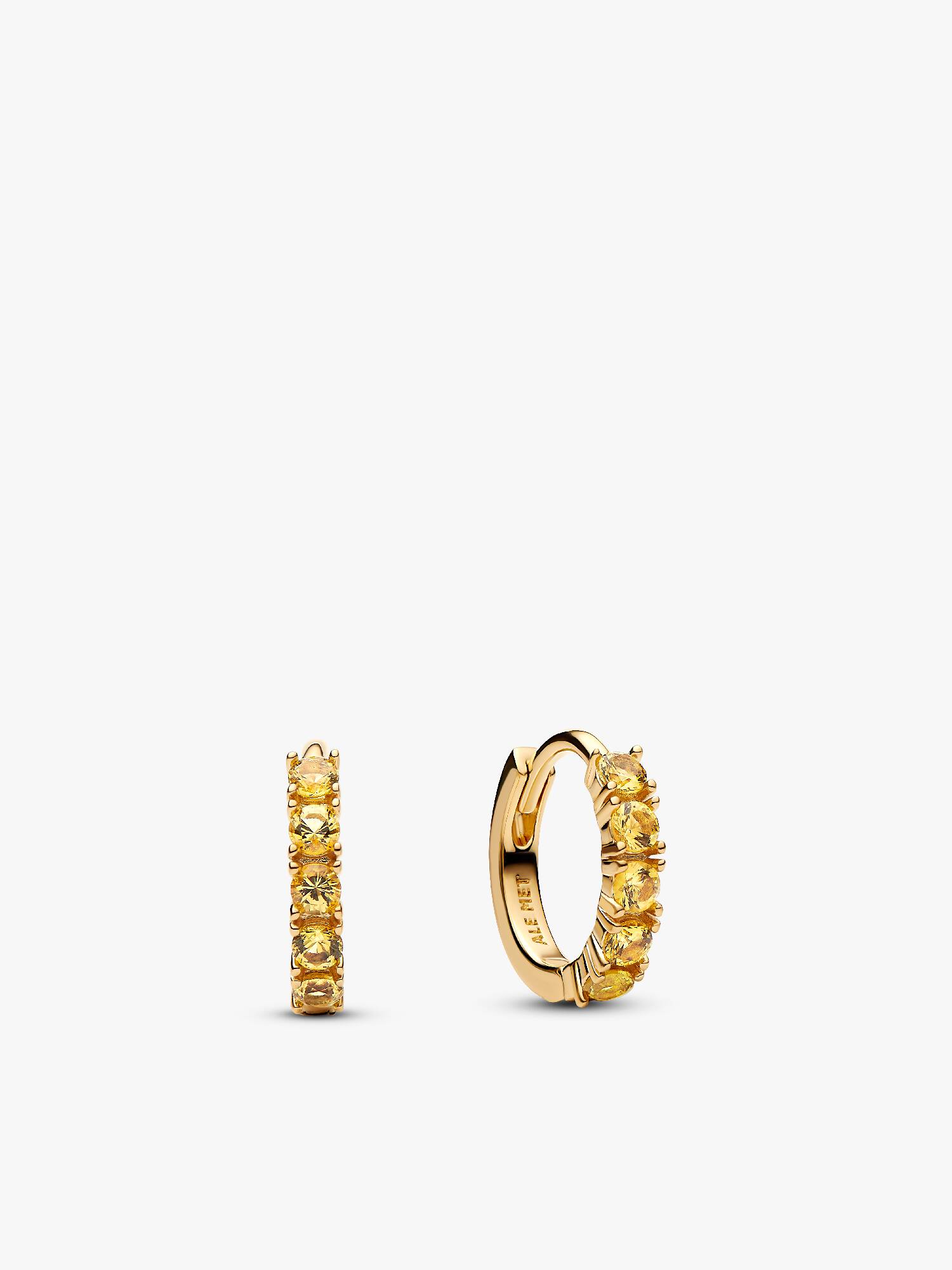 Boucles d’Oreilles Huggies Jaunes