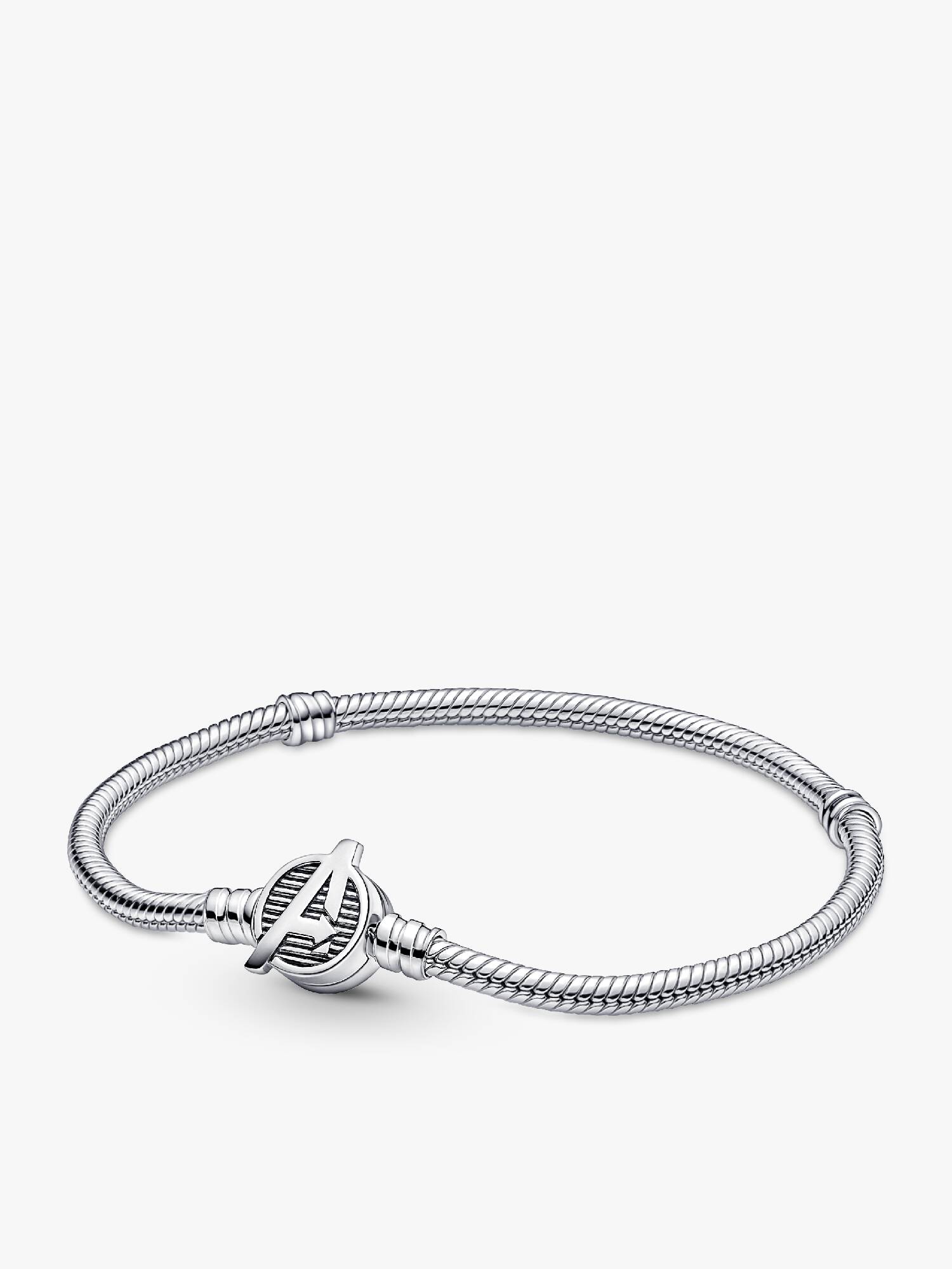 Bracelet Marvel Maille Serpent Fermoir Logo The Avengers Pandora Moments