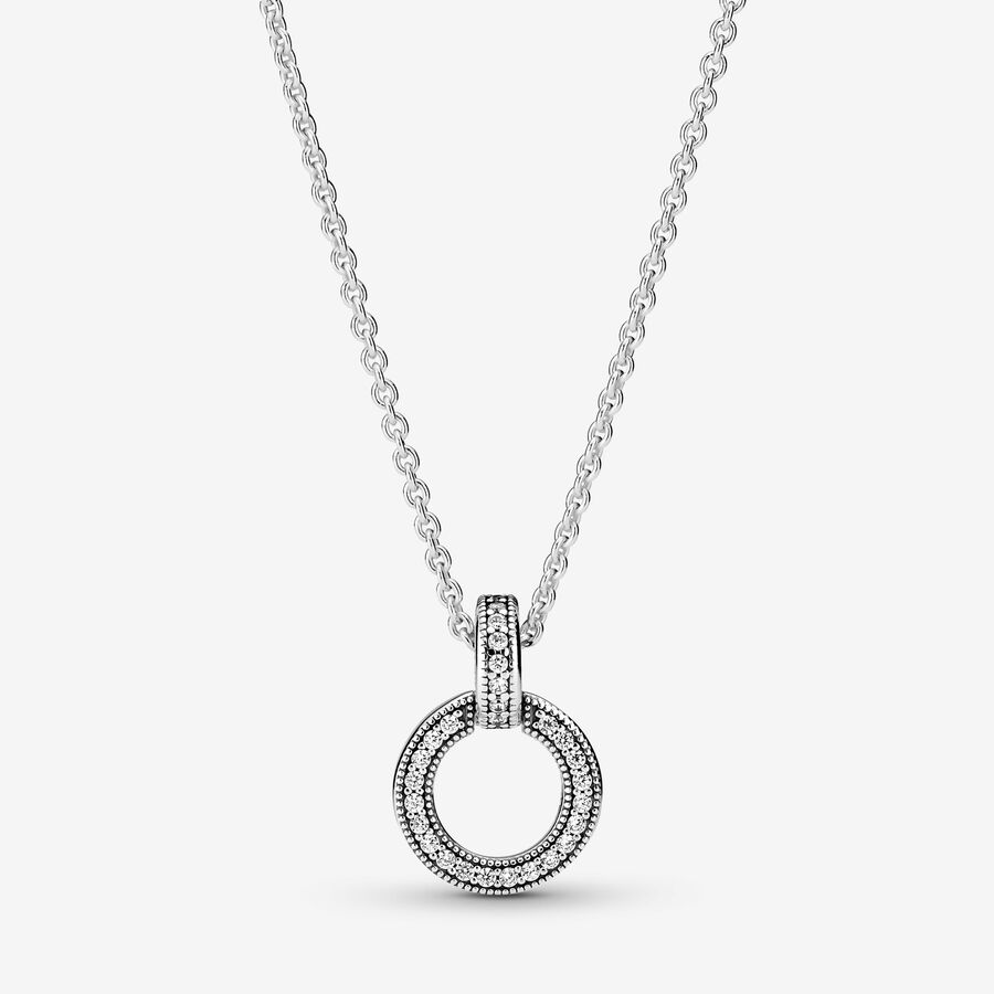 Collier Pendentif Double Cercle image number 0