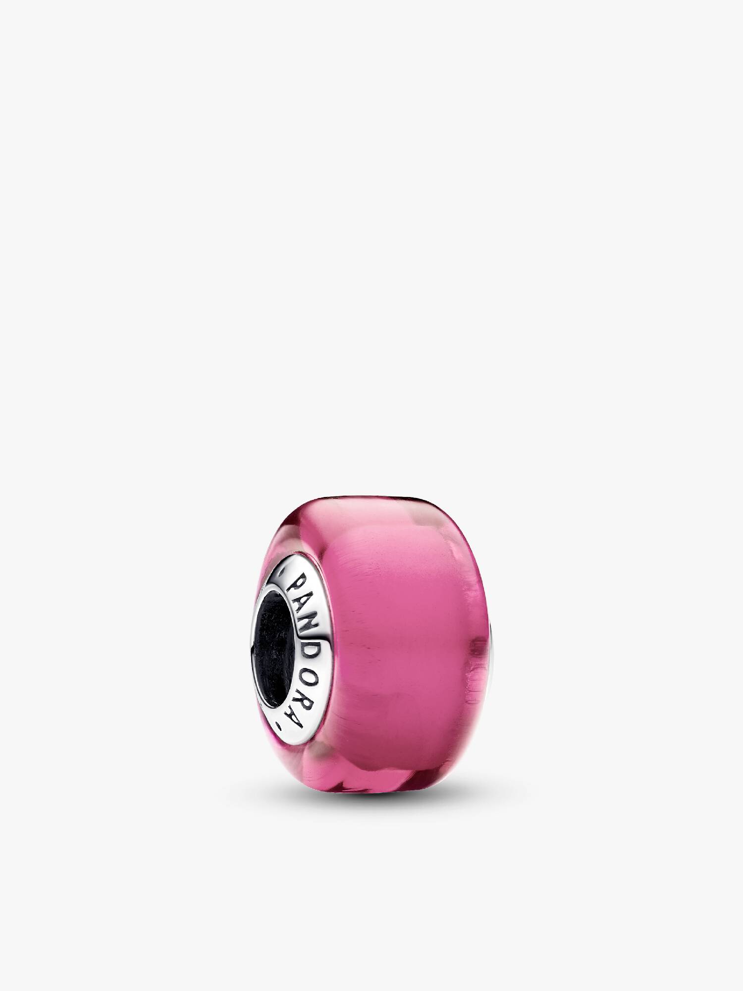 Mini Charm en Verre de Murano Rose