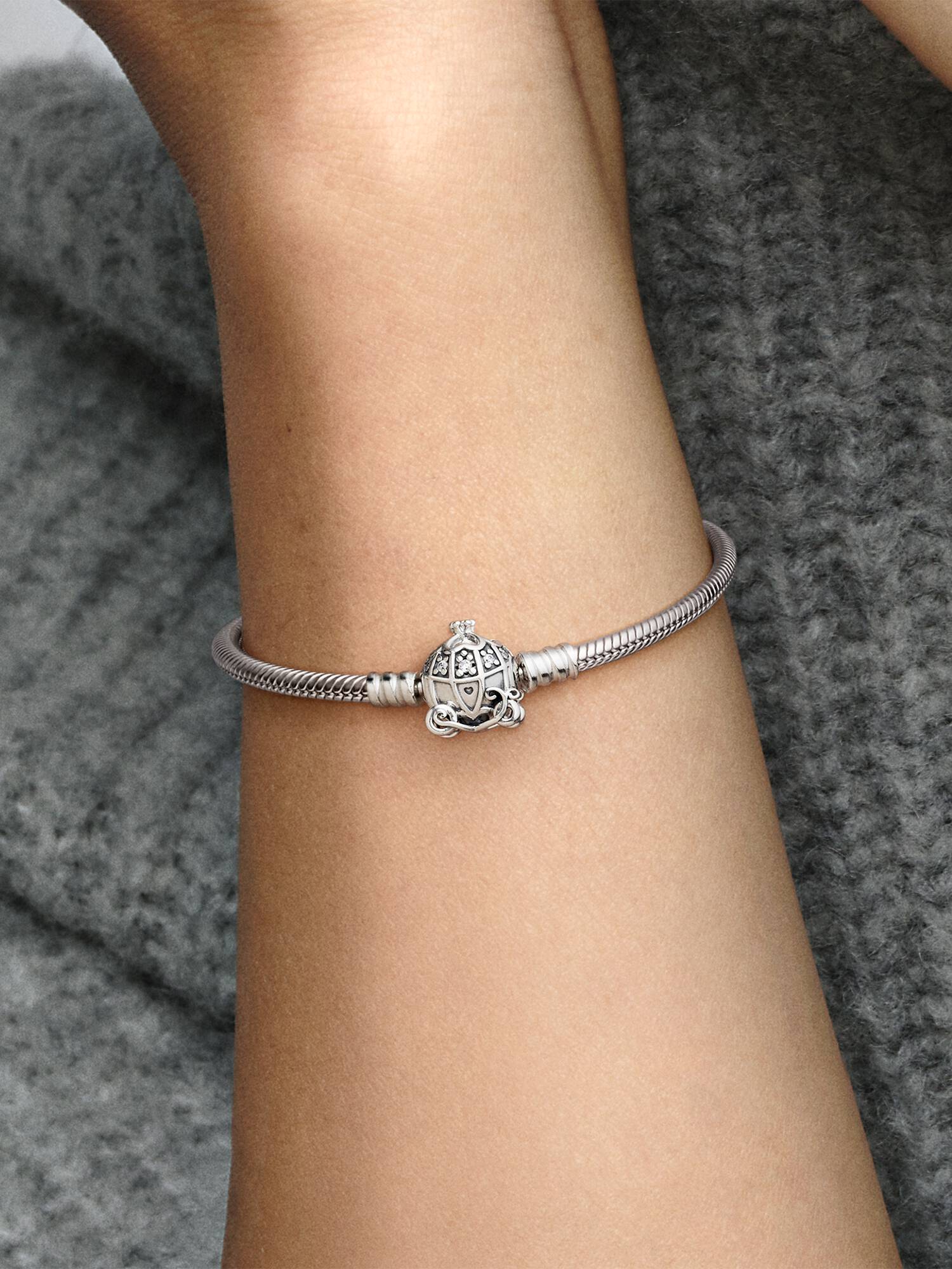 Bracelet Pandora Moments Disney Cendrillon Fermoir Carrosse Citrouille
