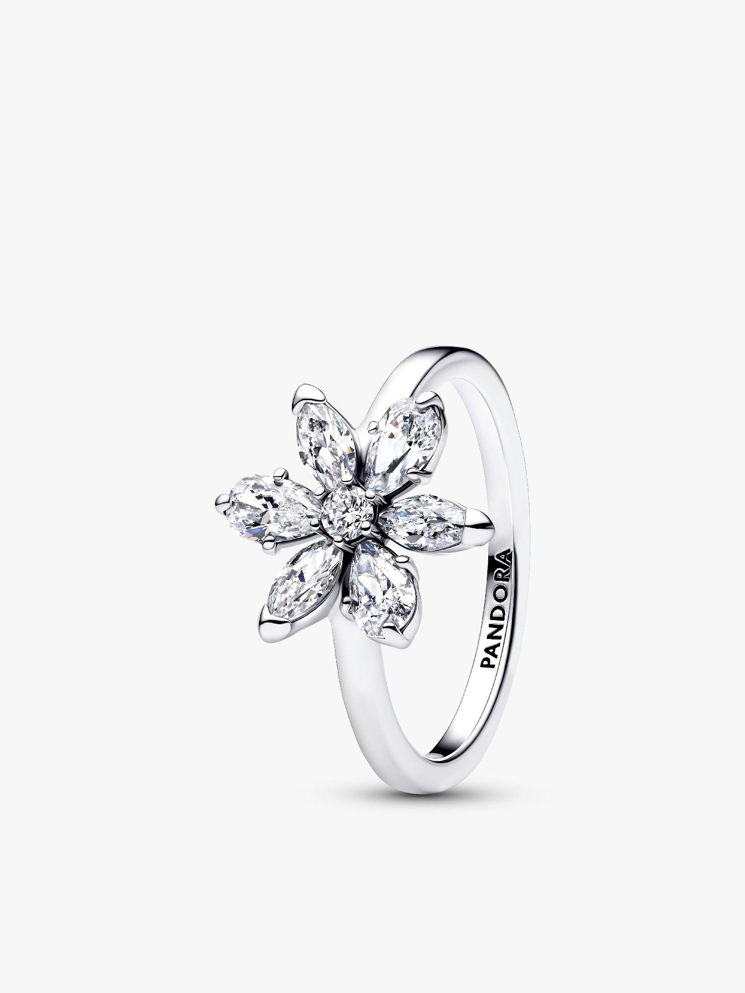 Bague Cocktail Fleur Herbier Scintillant