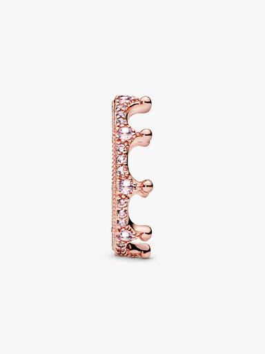 Bague Couronne Scintillante Rose