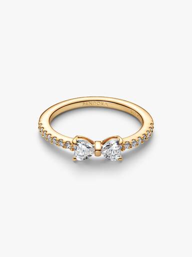 Bague Nœud Incolore Scintillant
