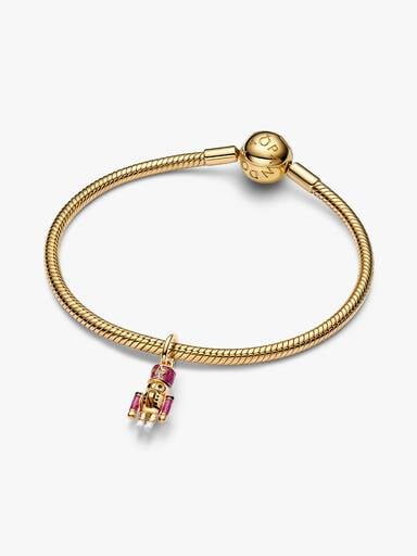 Charm Pendant Casse-Noisette Mobile Doré