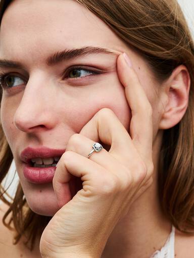 Bague Cercle Éternité Couleur de Naissance du Mois de Juin