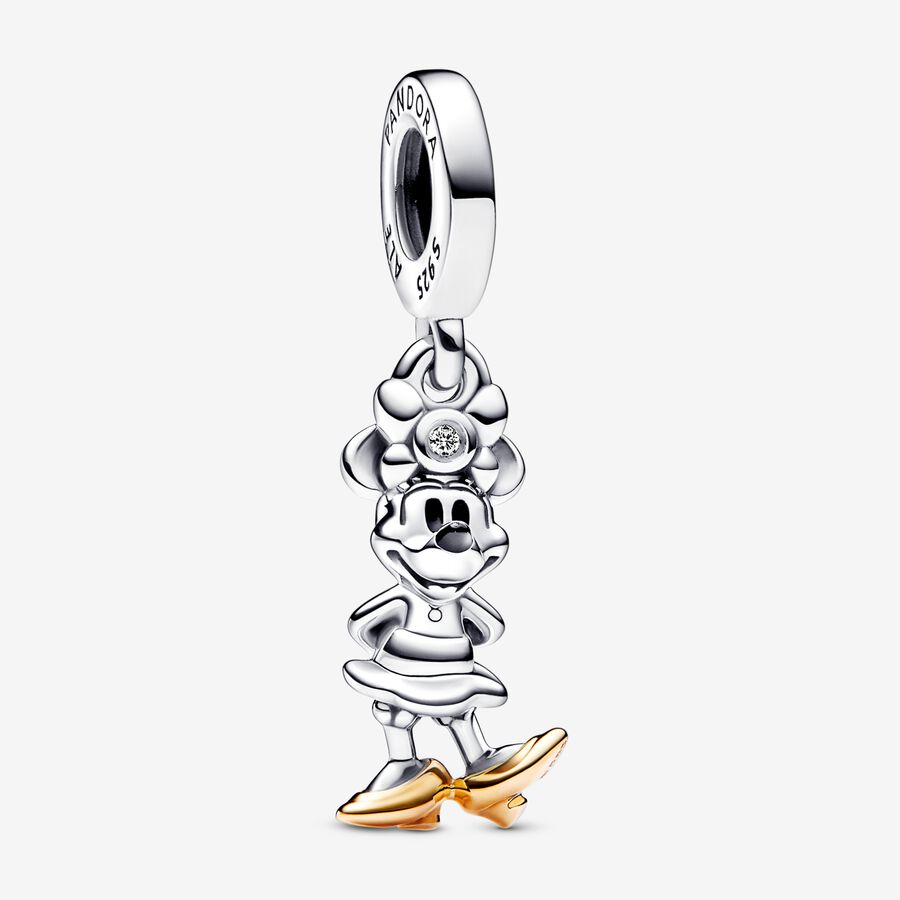Charm Pendant Disney 100e anniversaire Minnie avec diamant de synthèse image number 0