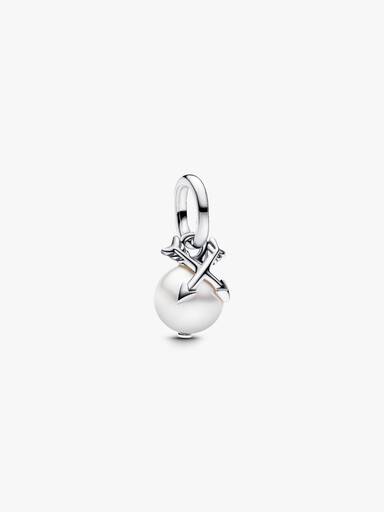 Mini Charm Pendant Perle & Flèches