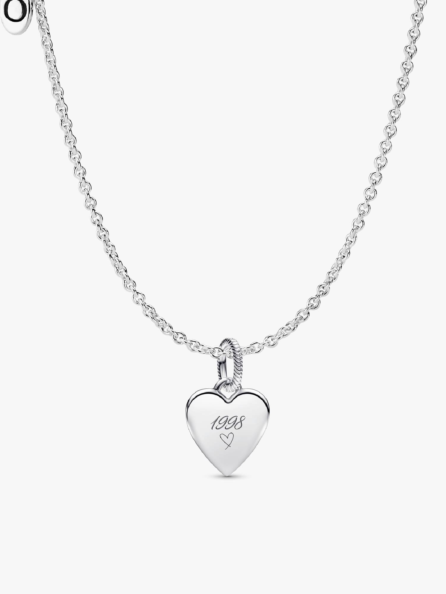 Collier Composé Pendentif Étiquette Cœur Gravable