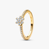 Bague Fleur Scintillante Dorée Bague Fleur Scintillante Dorée