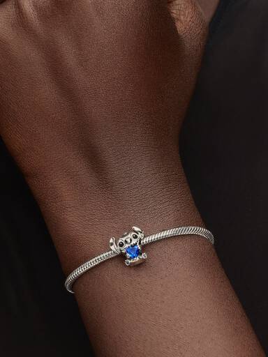 Charm Disney Stitch Cœur Bleu