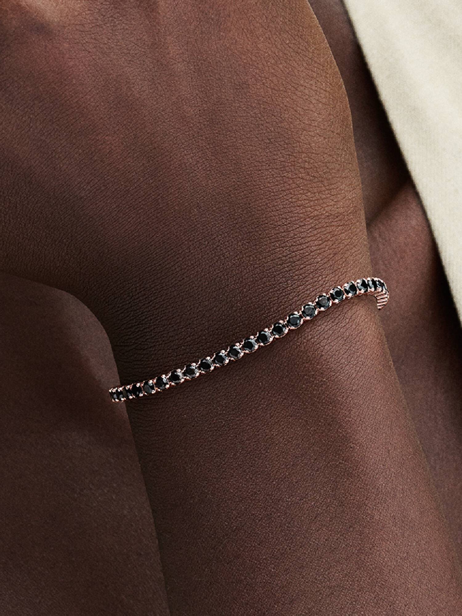 Bracelet Rivière Scintillant Noir