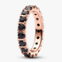 Bague Éternité Rang Scintillant Noir Bague Éternité Rang Scintillant Noir
