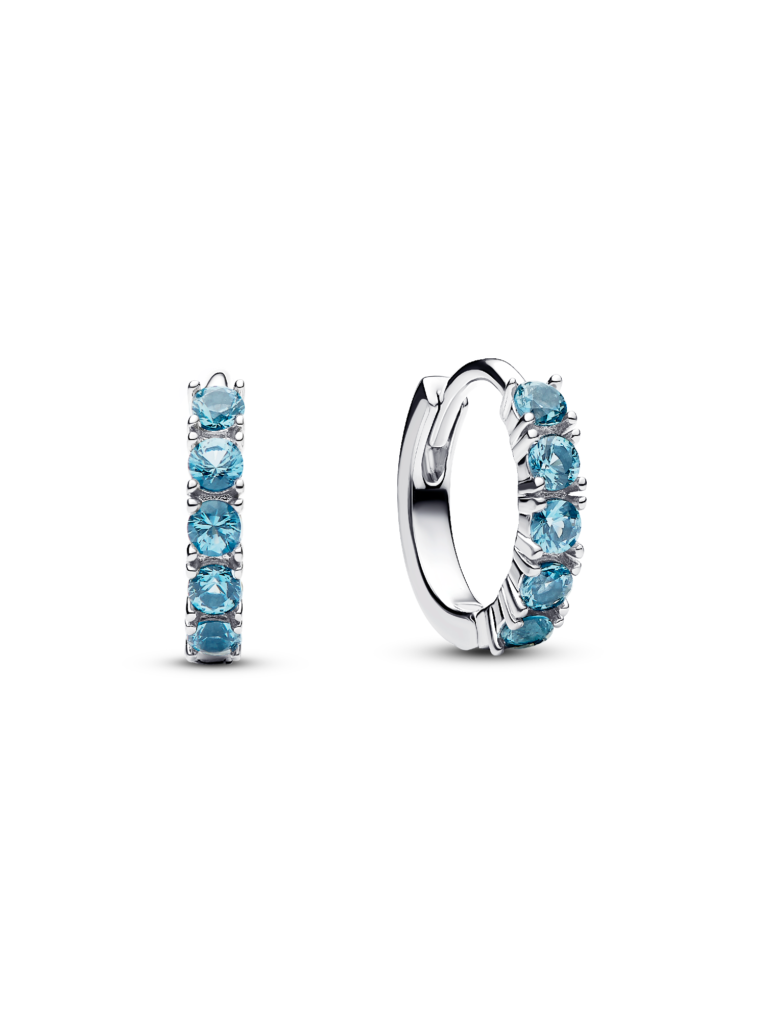 Boucles d’Oreilles Huggies Bleu Clair