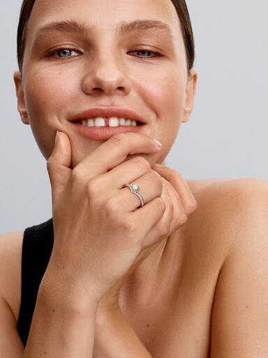 Bague Perle de Culture d’Eau Douce Traitée Princesse Disney Arielle Coquillage