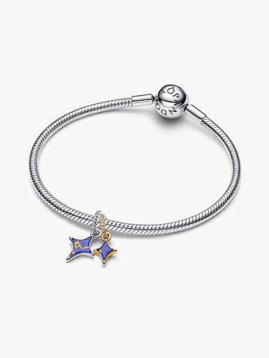 Charm Pendant Double Étoiles Séparables