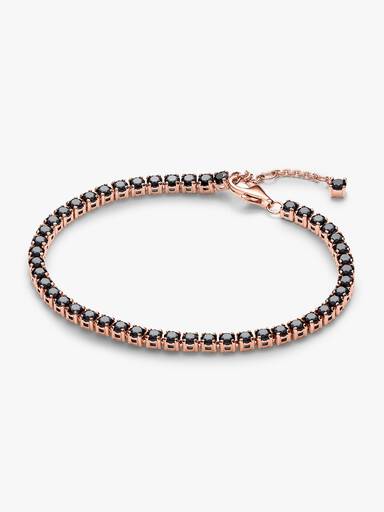Bracelet Rivière Scintillant Noir
