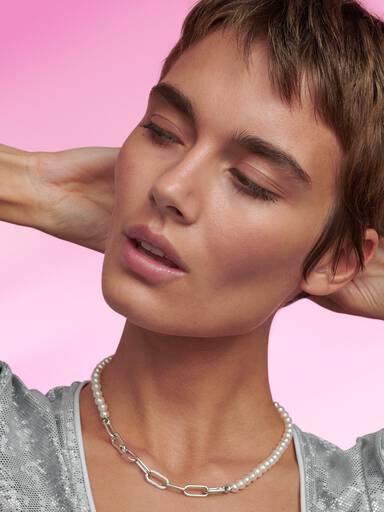 Collier Perles de Culture d'Eau Douce Traitées Pandora ME